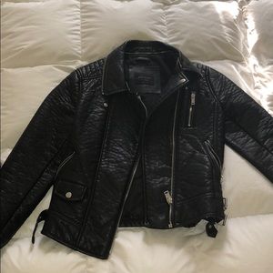 Zara motorcycle jacket (faux leather)